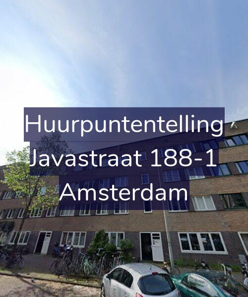 Foto gevel Huurpuntentelling voor Javastraat 188-1, Amsterdam