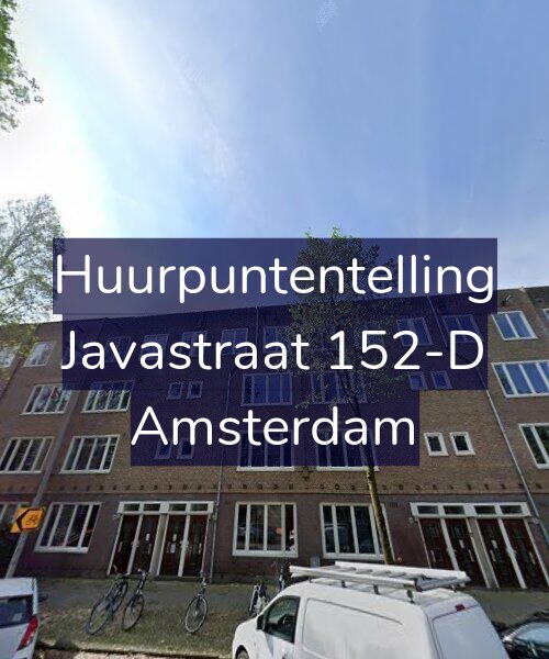 Foto gevel Huurpuntentelling voor Javastraat 152-D, Amsterdam