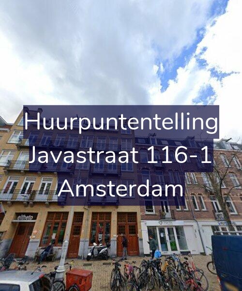Foto gevel Huurpuntentelling voor Javastraat 116-1, Amsterdam