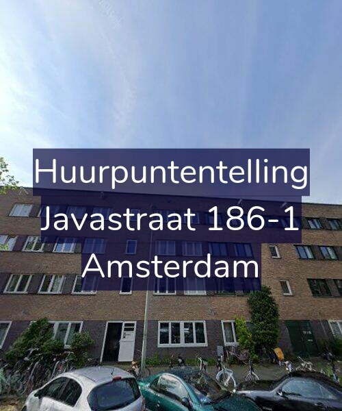 Foto gevel Huurpuntentelling voor Javastraat 186-1, Amsterdam