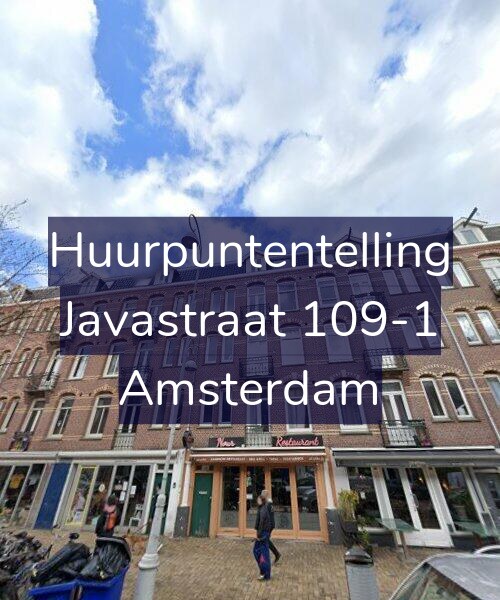 Foto gevel Huurpuntentelling voor Javastraat 109-1, Amsterdam
