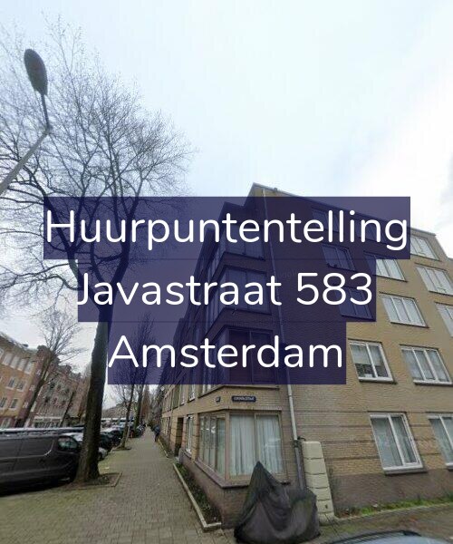 Foto gevel Huurpuntentelling voor Javastraat 583, Amsterdam
