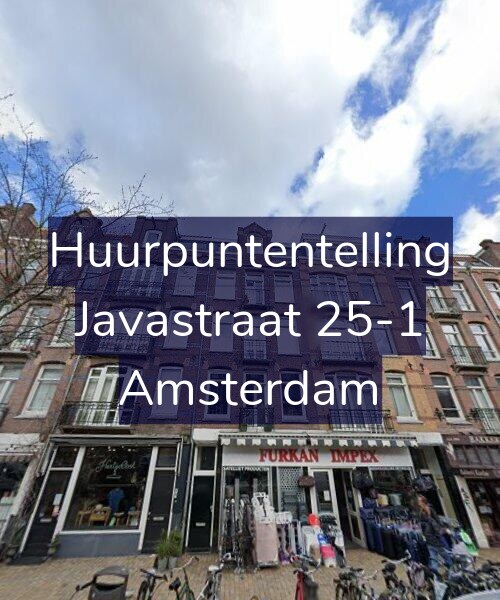 Foto gevel Huurpuntentelling voor Javastraat 25-1, Amsterdam