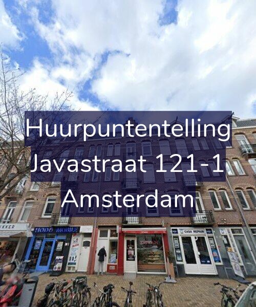 Foto gevel Huurpuntentelling voor Javastraat 121-1, Amsterdam