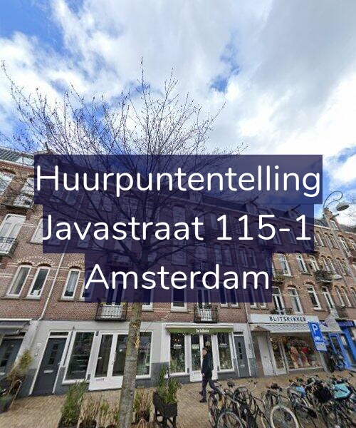 Foto gevel Huurpuntentelling voor Javastraat 115-1, Amsterdam