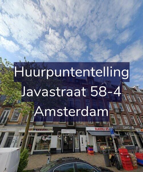 Foto gevel Huurpuntentelling voor Javastraat 58-4, Amsterdam