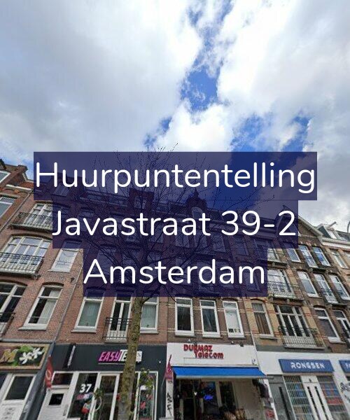 Foto gevel Huurpuntentelling voor Javastraat 39-2, Amsterdam
