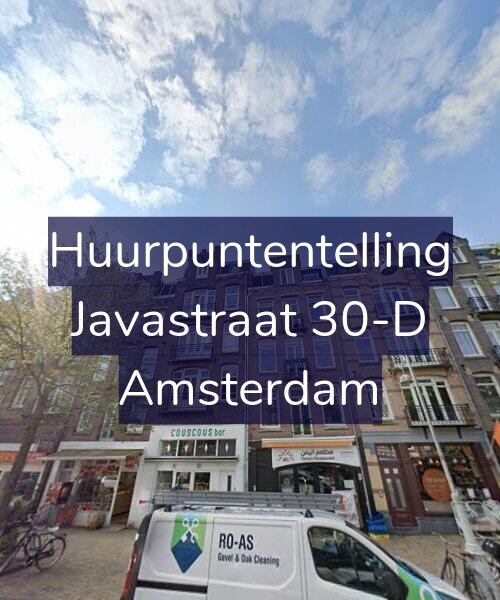 Foto gevel Huurpuntentelling voor Javastraat 30-D, Amsterdam