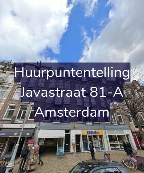 Foto gevel Huurpuntentelling voor Javastraat 81-A, Amsterdam
