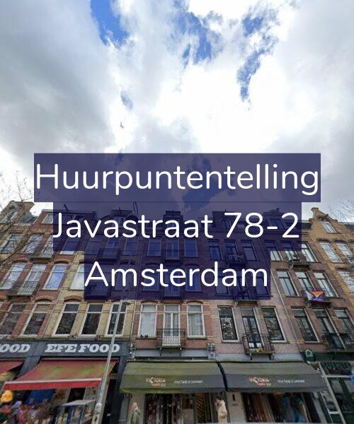 Foto gevel Huurpuntentelling voor Javastraat 78-2, Amsterdam