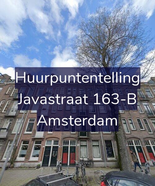 Foto gevel Huurpuntentelling voor Javastraat 163-B, Amsterdam