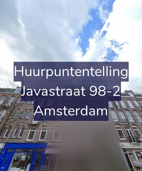 Foto gevel Huurpuntentelling voor Javastraat 98-2, Amsterdam