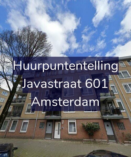 Foto gevel Huurpuntentelling voor Javastraat 601, Amsterdam
