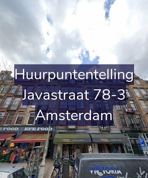 Foto gevel Huurpuntentelling voor Javastraat 78-3, Amsterdam