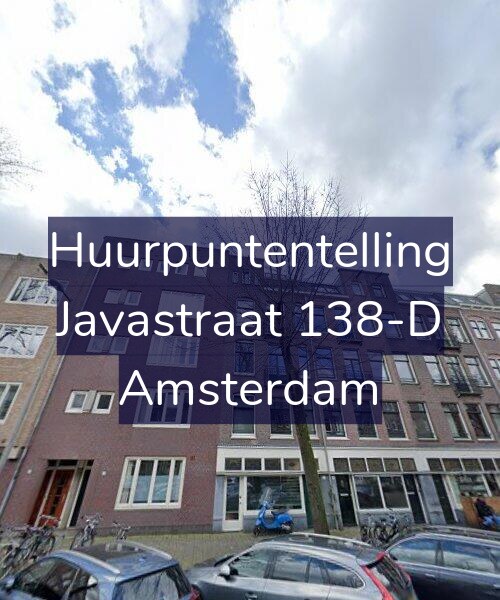 Foto gevel Huurpuntentelling voor Javastraat 138-D, Amsterdam