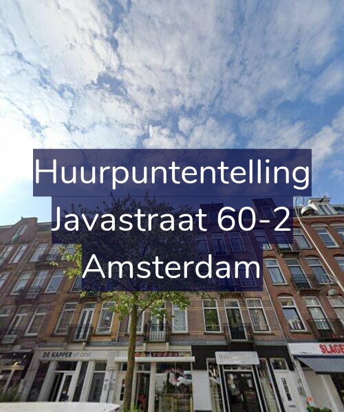 Foto gevel Huurpuntentelling voor Javastraat 60-2, Amsterdam