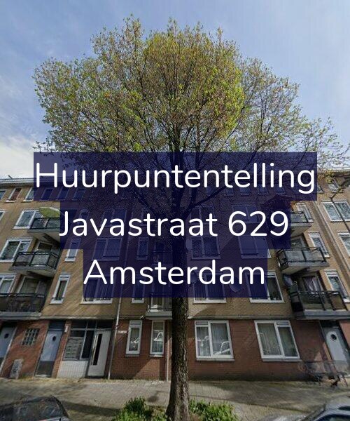 Foto gevel Huurpuntentelling voor Javastraat 629, Amsterdam