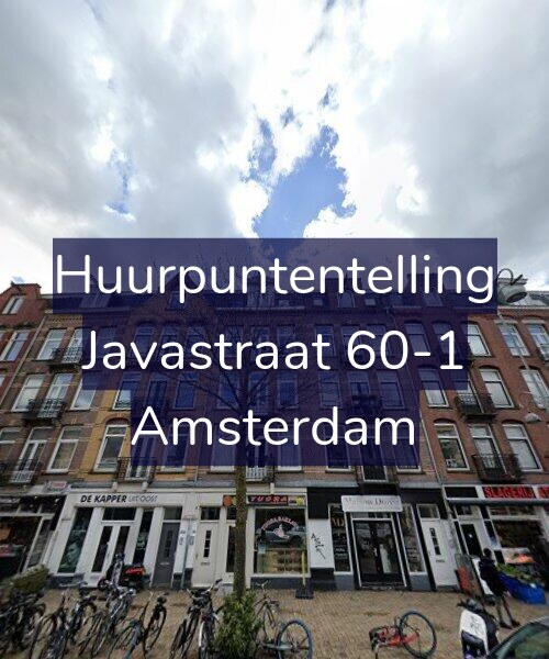 Foto gevel Huurpuntentelling voor Javastraat 60-1, Amsterdam