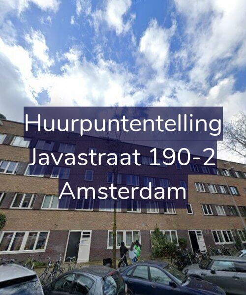 Foto gevel Huurpuntentelling voor Javastraat 190-2, Amsterdam