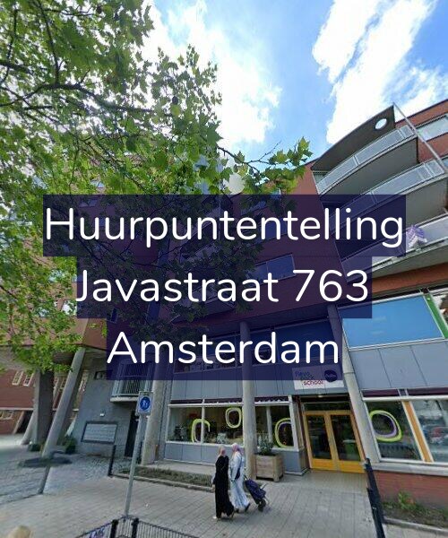 Foto gevel Huurpuntentelling voor Javastraat 763, Amsterdam