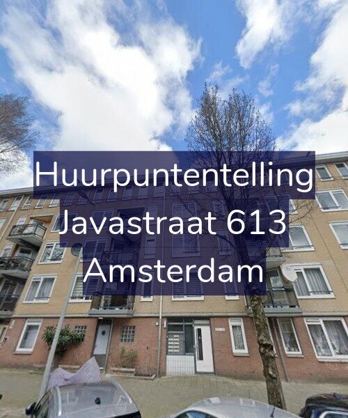 Foto gevel Huurpuntentelling voor Javastraat 613, Amsterdam