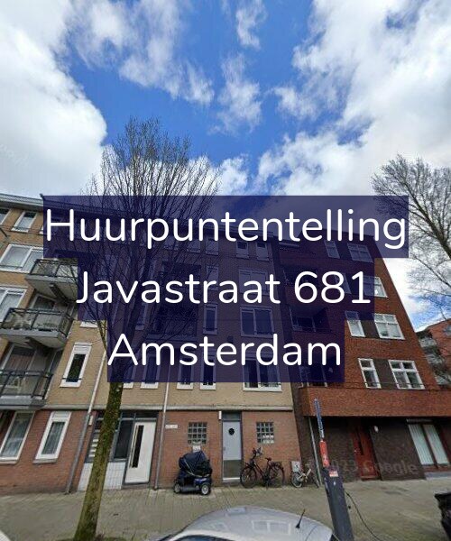 Foto gevel Huurpuntentelling voor Javastraat 681, Amsterdam