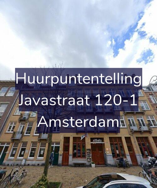 Foto gevel Huurpuntentelling voor Javastraat 120-1, Amsterdam