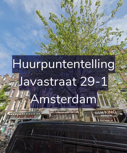 Foto gevel Huurpuntentelling voor Javastraat 29-1, Amsterdam
