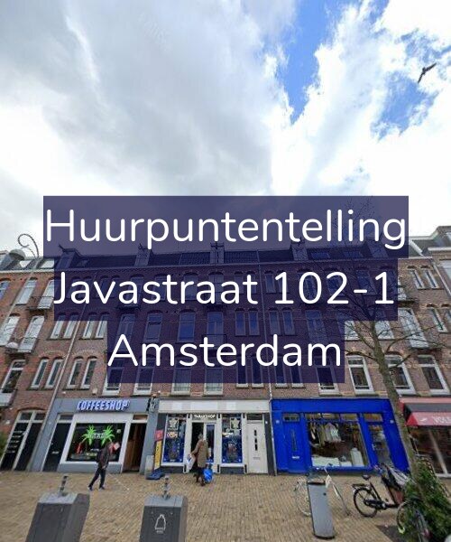 Foto gevel Huurpuntentelling voor Javastraat 102-1, Amsterdam