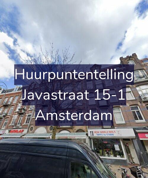 Foto gevel Huurpuntentelling voor Javastraat 15-1, Amsterdam