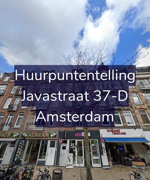 Foto gevel Huurpuntentelling voor Javastraat 37-D, Amsterdam
