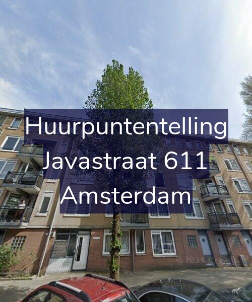 Foto gevel Huurpuntentelling voor Javastraat 611, Amsterdam