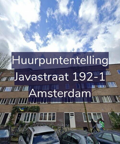 Foto gevel Huurpuntentelling voor Javastraat 192-1, Amsterdam