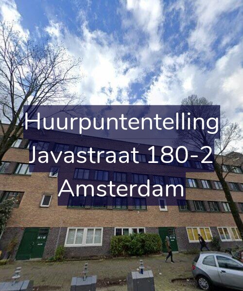 Foto gevel Huurpuntentelling voor Javastraat 180-2, Amsterdam