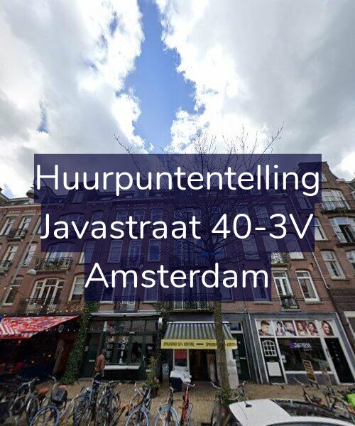 Foto gevel Huurpuntentelling voor Javastraat 40-3V, Amsterdam