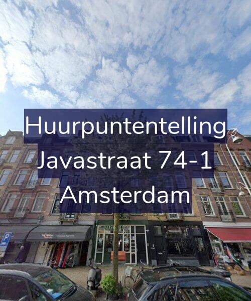 Foto gevel Huurpuntentelling voor Javastraat 74-1, Amsterdam