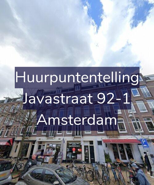 Foto gevel Huurpuntentelling voor Javastraat 92-1, Amsterdam