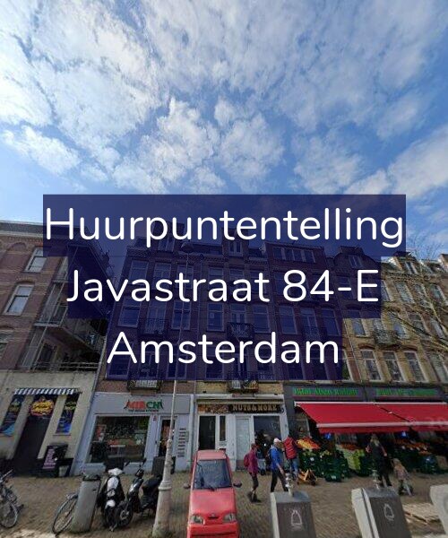 Foto gevel Huurpuntentelling voor Javastraat 84-E, Amsterdam