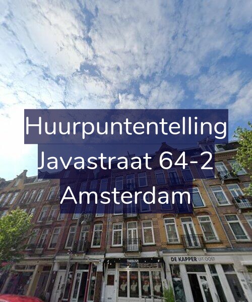 Foto gevel Huurpuntentelling voor Javastraat 64-2, Amsterdam