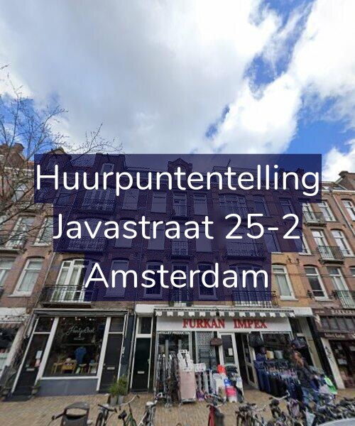 Foto gevel Huurpuntentelling voor Javastraat 25-2, Amsterdam