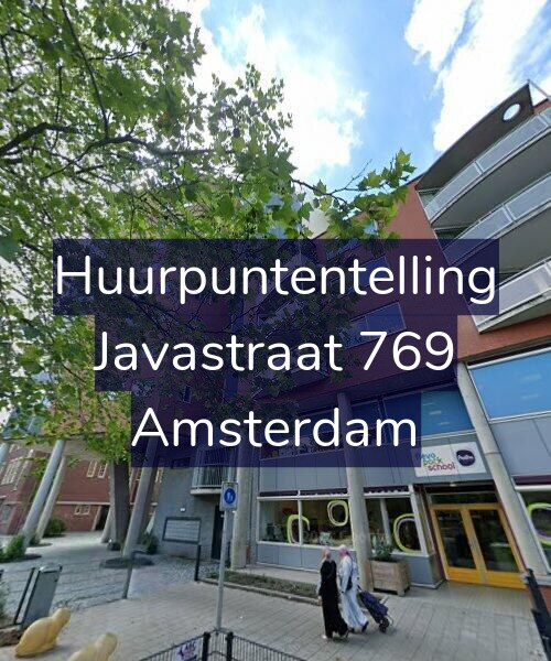 Foto gevel Huurpuntentelling voor Javastraat 769, Amsterdam