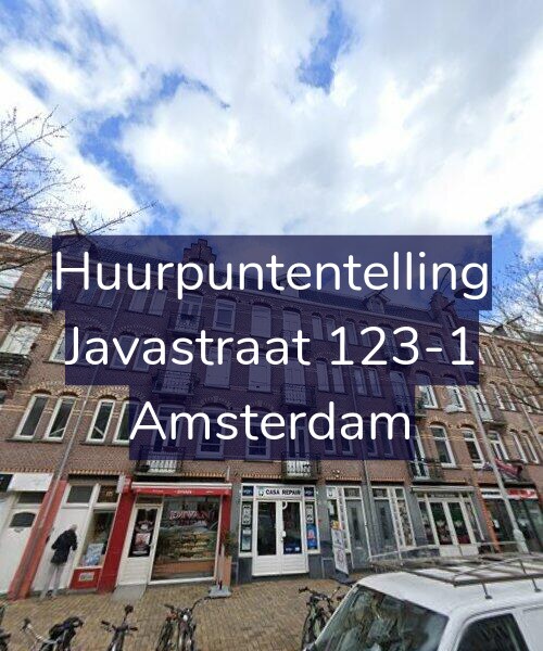 Foto gevel Huurpuntentelling voor Javastraat 123-1, Amsterdam