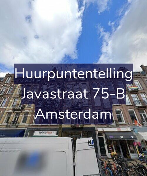 Foto gevel Huurpuntentelling voor Javastraat 75-B, Amsterdam