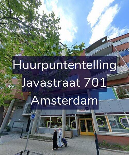 Foto gevel Huurpuntentelling voor Javastraat 701, Amsterdam