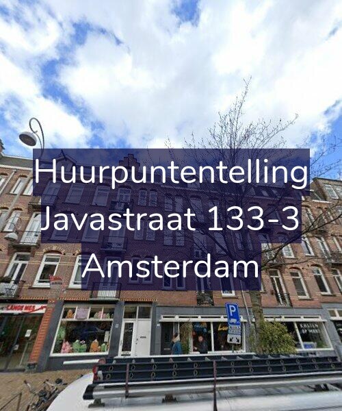 Foto gevel Huurpuntentelling voor Javastraat 133-3, Amsterdam