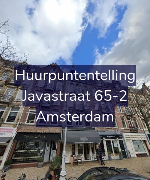 Foto gevel Huurpuntentelling voor Javastraat 65-2, Amsterdam