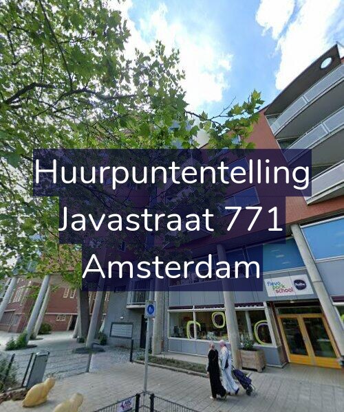 Foto gevel Huurpuntentelling voor Javastraat 771, Amsterdam