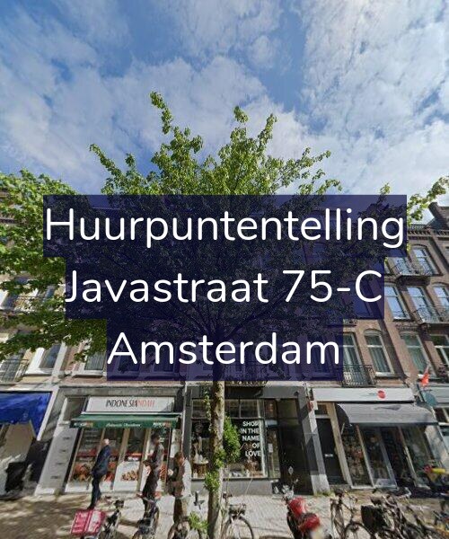 Foto gevel Huurpuntentelling voor Javastraat 75-C, Amsterdam