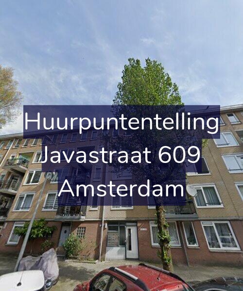 Foto gevel Huurpuntentelling voor Javastraat 609, Amsterdam