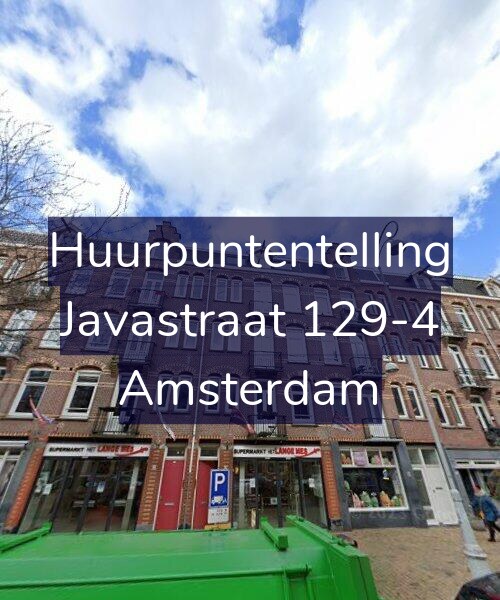 Foto gevel Huurpuntentelling voor Javastraat 129-4, Amsterdam